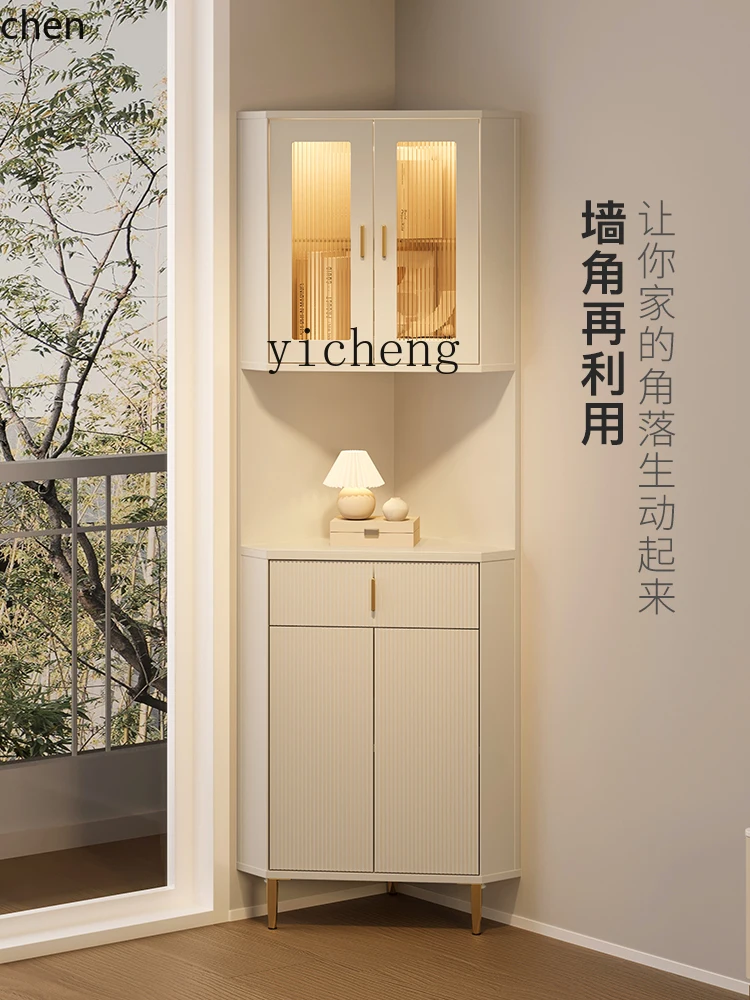 ZML corner cabinet corner storage dining room triangle cabinet living room home decoration accessories