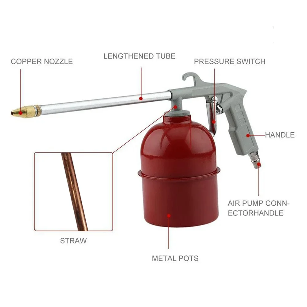 High Pressure Air Washing Gun Car Engine Cleaning Gun Air Power Decontamination Blowing Dust Sprayer Cleaner Wash Gun Spray