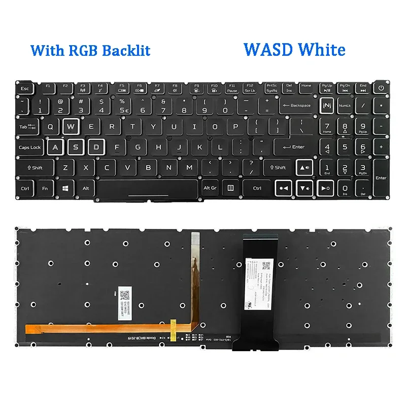 Imagem -03 - Teclado Genuíno do Portátil para Acer N20c3 Ph31553 Ph315-52 Ph317-54 Novo