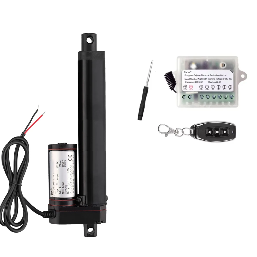 DC12V Metal Gears WIth Inside Limited Switch Linear Actuator Driver 750N 1000N 1500N Linear Actuator with RF Remote Control