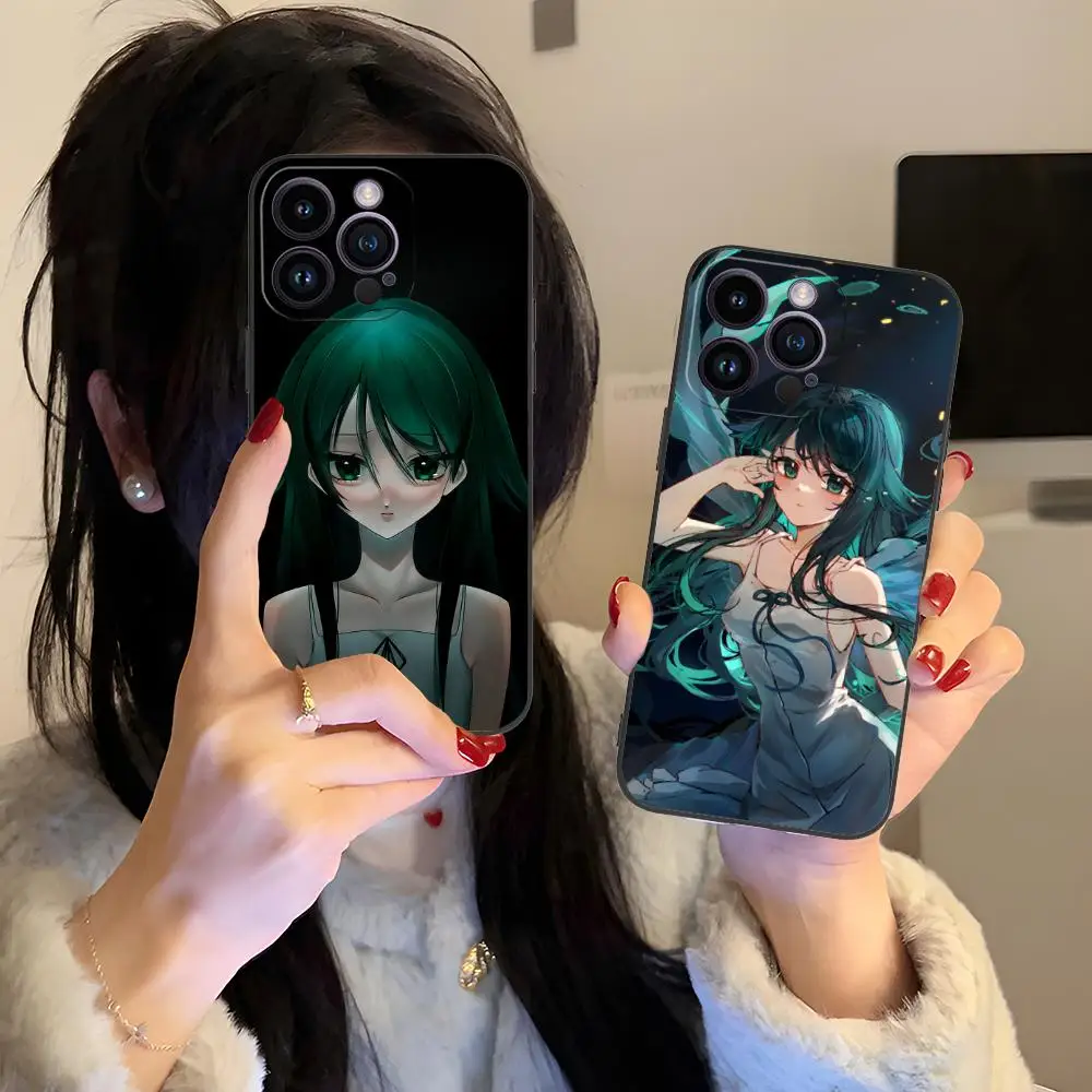 Saya no Uta حافظة هاتف محمول لهاتف آيفون 17 16 15 14 13 12 11 X XR XS 8 7 Air Pro Max Plus غطاء ملون صغير جميل