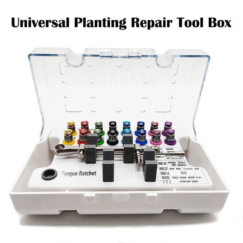 Dental Implant Screw Driver Dental Implant Torque Wrench Screwdriver Dentistry Screwdriver Tools Storage Box Dental Tool