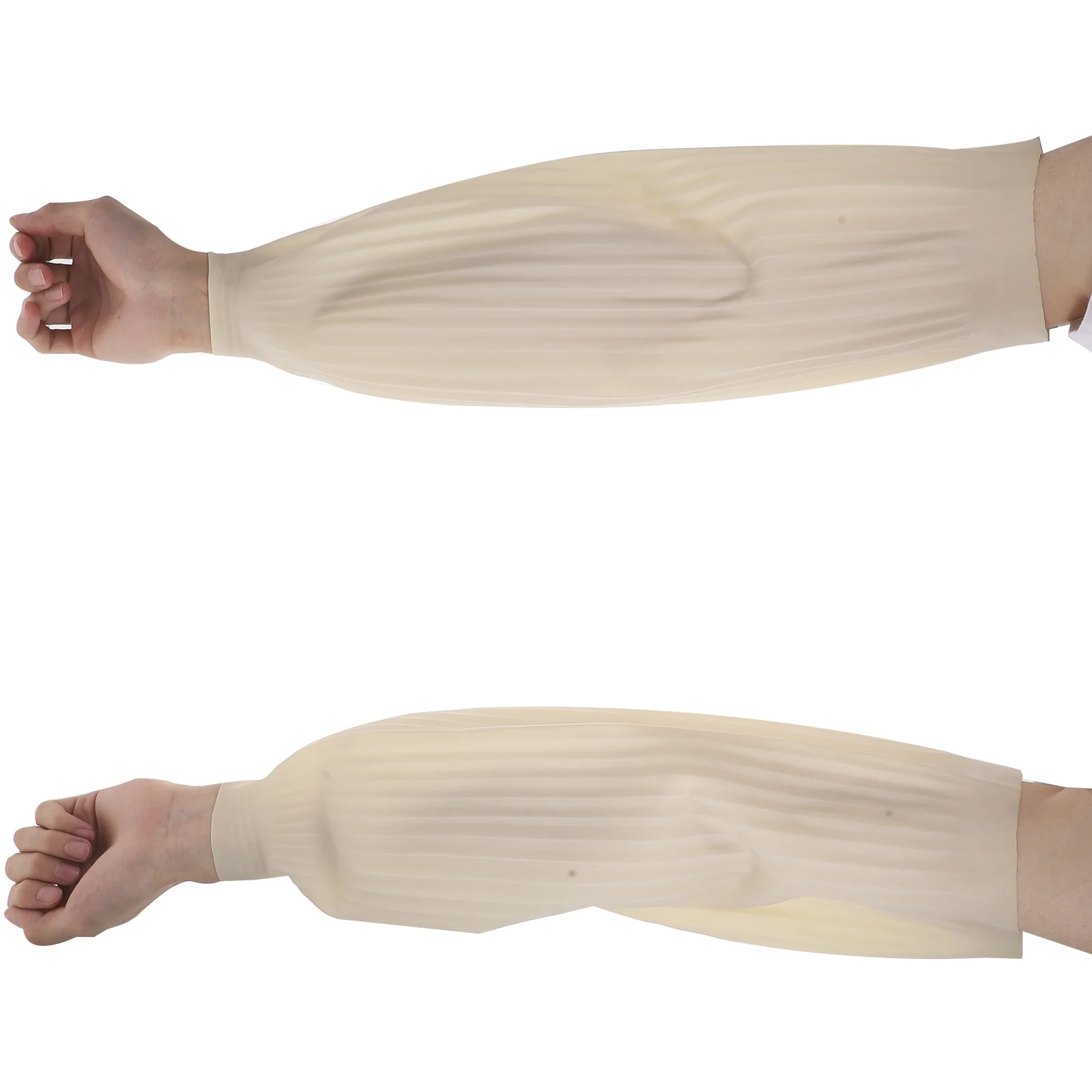 

Waterproof Arm Sleeves Oilproof Kitchen Cleaning Oversleeve Elastic Comfortable for Women Men Simple Design White