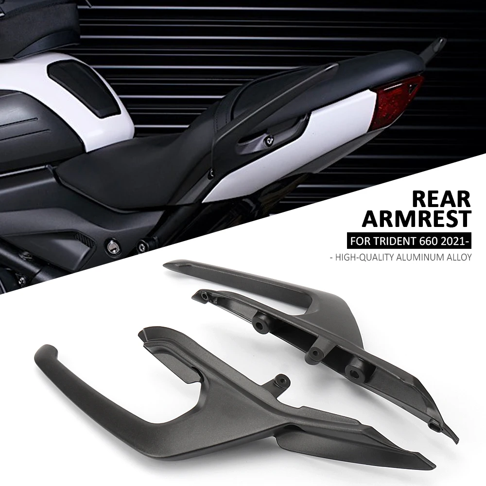 New Motorcycle For Trident660 Trident 660 2021 2022 2023 Aluminum Rear Grab Bars Seat Pillion Passenger Handle Armrest