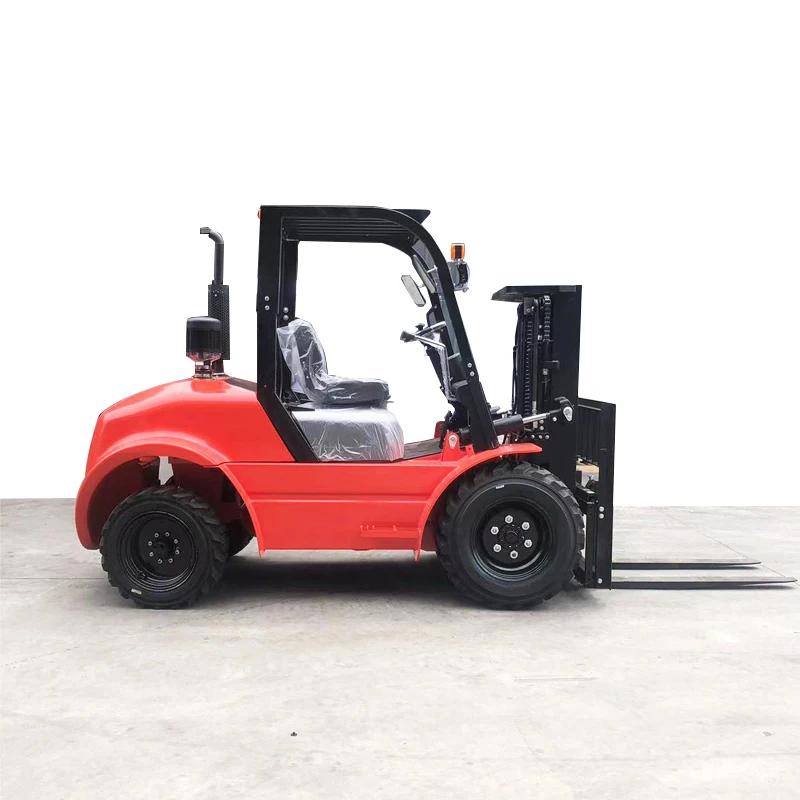 

Diesel Forklift Farm Use All Terrain 4WD CE China New Terrain Forklift