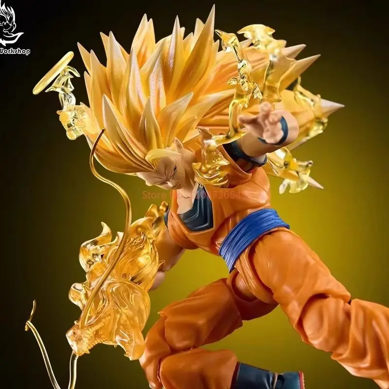 Nieuw Op Voorraad Ssw Studio Dragon Ball Shf Figuur Ssj3 Super Saiyan Son Goku Hoofd Sculptuur Speciaal Effect Figuur Collectie Model