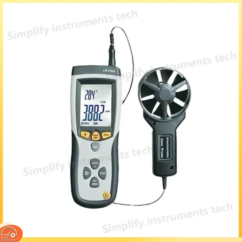 Digital Handheld Anemometer High Precision Wind Speed Meter 0.01m/s Resolution Air Flow Velocity Gauge Thermometer for HVAC