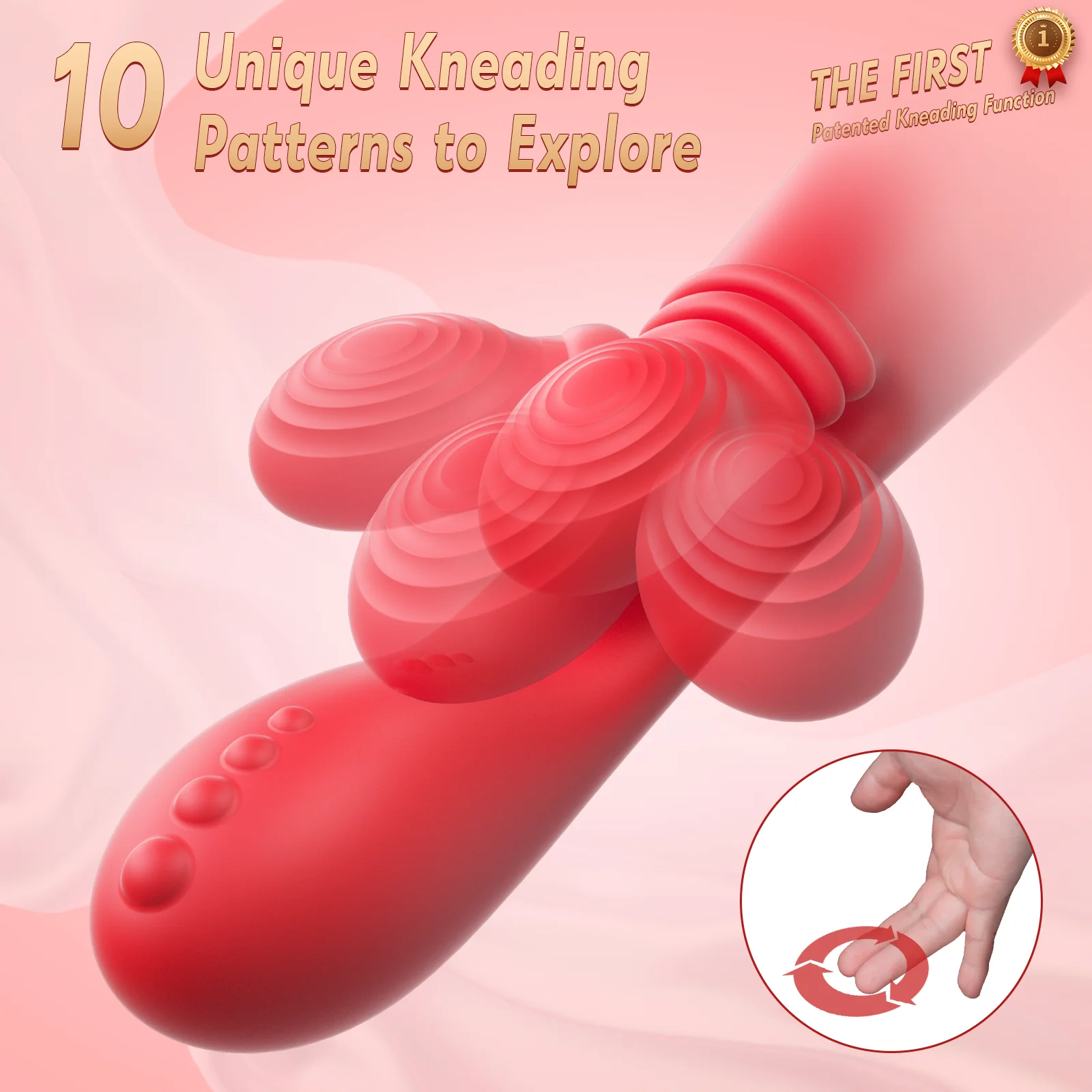 ใหม่ 5 IN 1 Climax Finger Shaped Dildo Vibrator สําหรับผู้หญิง Clitoris Stimulator 3 เปลี่ยนนวด Masturbator ของเล่นสําหรับผู้ใหญ่