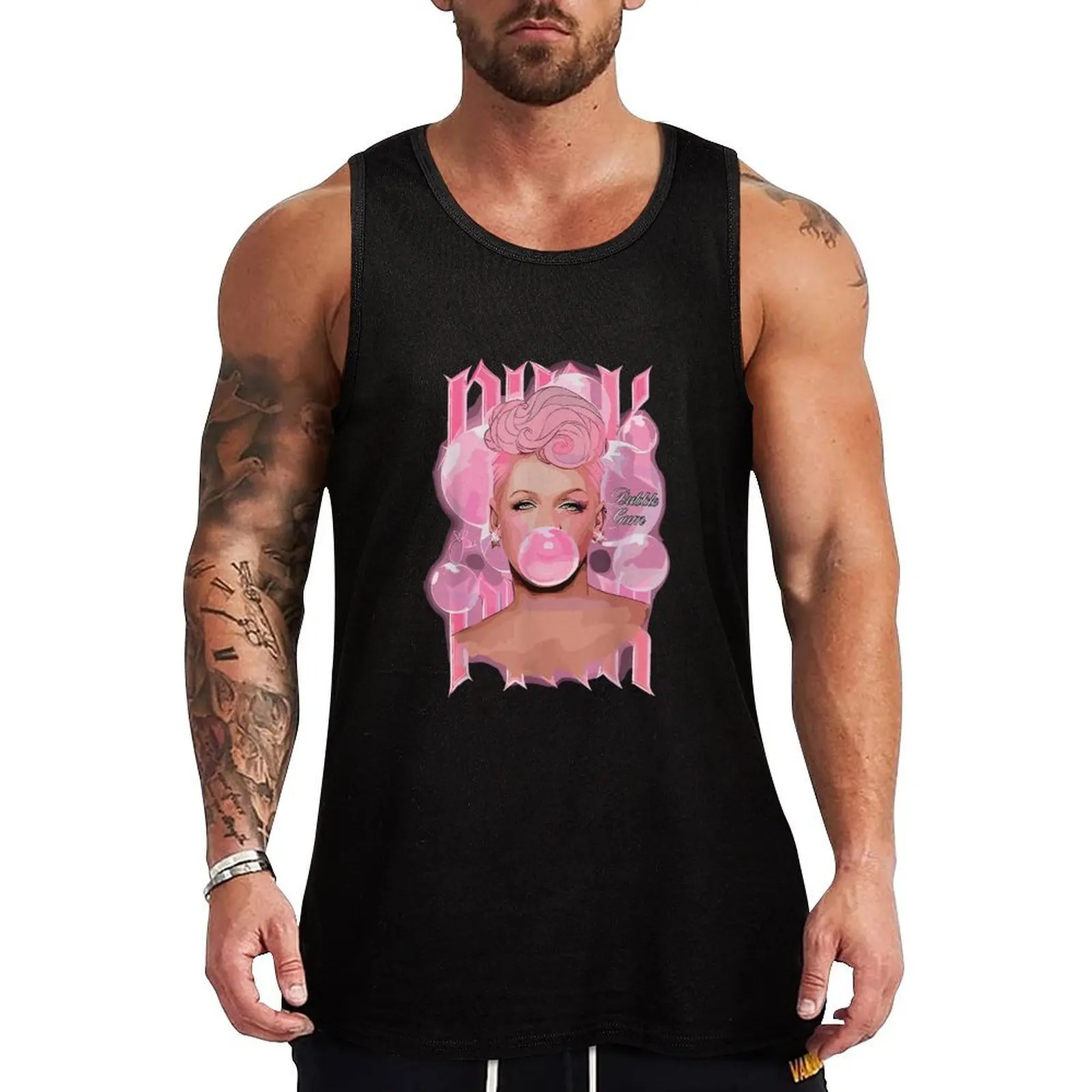 Pi n k P!_nk P nk , Summer Tour Tank Top Dry Fit Workout Tank Top Sleeveless Athletic Shirt
