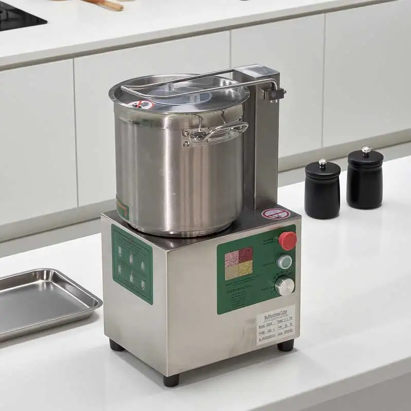 12Hot GOOPIKK Stainless Steel 6/12/17/21L Cutting Mixer Blade Food Chopper Hummus Cutter Meat Processing Machinery