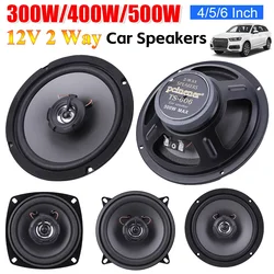 4/5/6 Inch Car Speakers 12V 2 Way Full Frequency Car HiFi Coaxial Speaker 4 Ohms 300W/400W/500W Audio Music Stereo Subwoofer