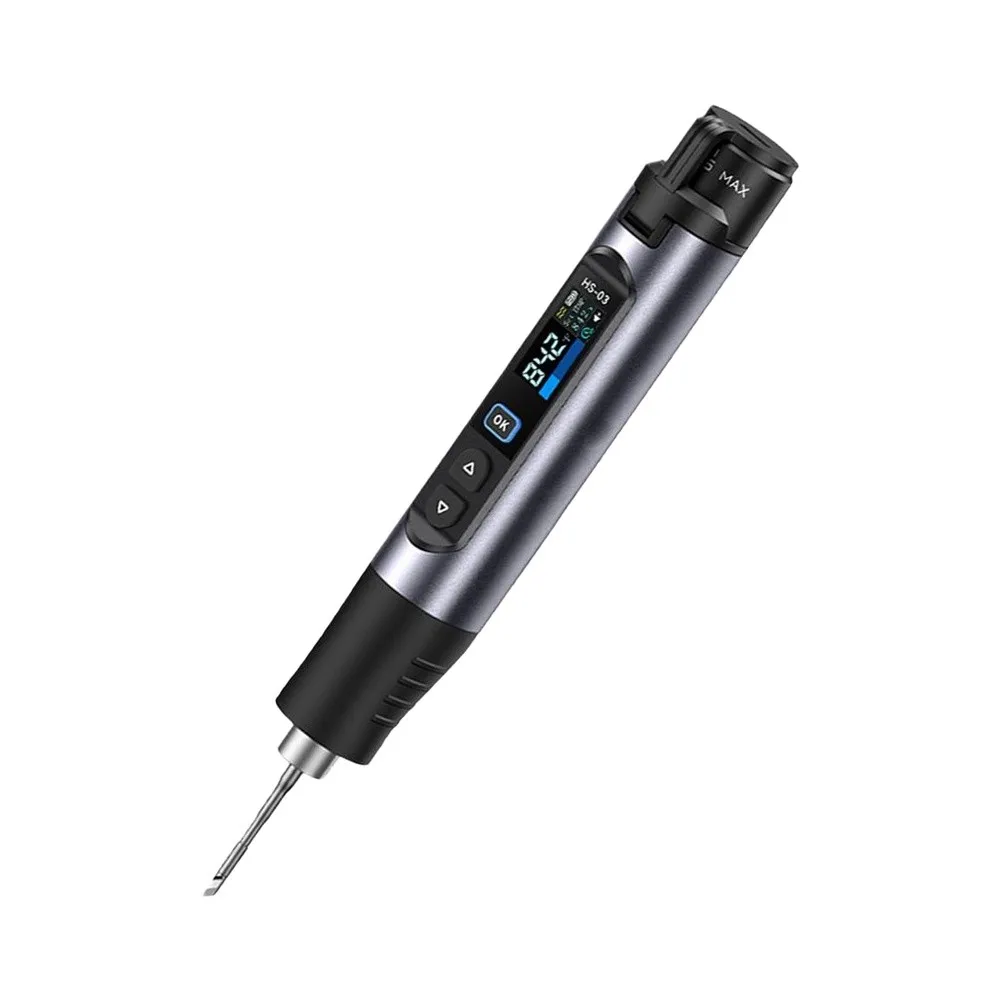 HS-03 Cordless Soldering Iron Featuring 100-450C Wide Range Precision Adjustment and Stable Output for Consistent Joint