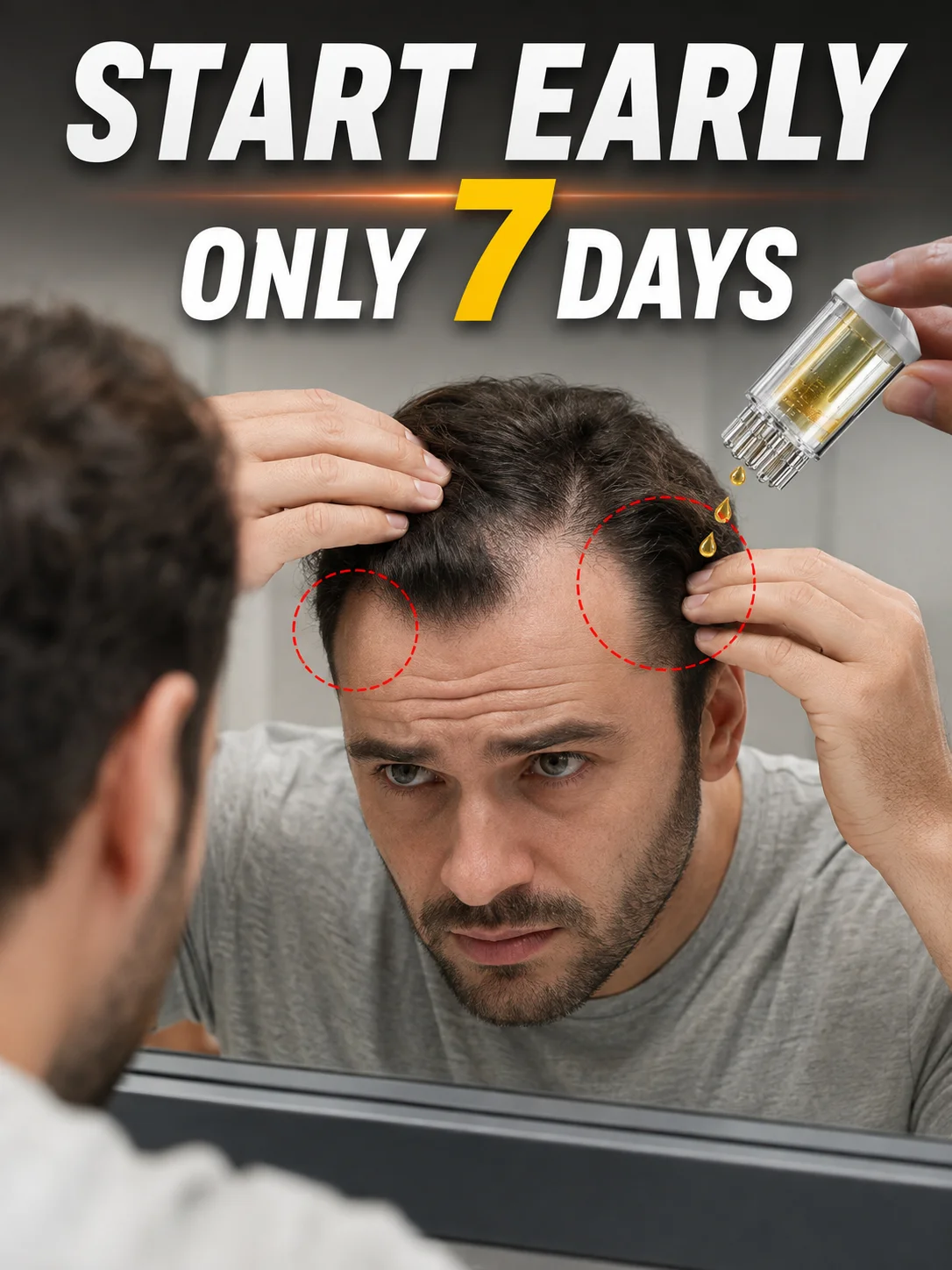 Fed up With Messy Hands When Using Hair Serum? Gen-2 Scalp Applicator Comb, Clean Application, Free Shipping