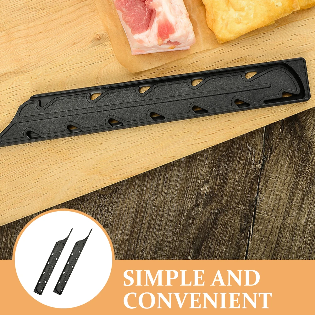 

2pcs Safety Knife Covers Edge Protectors Pp Material Finger Guard For Kitchen Bread Fruit Knives Protective Sleeves Covers