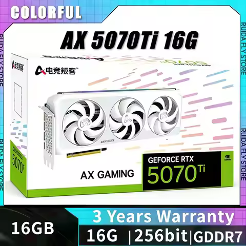 AX GeForce RTX 5070 Ti X3W 16GB Graphic Card Desktop computer GDDR7 28Gbps 16GB Gaming office GPU