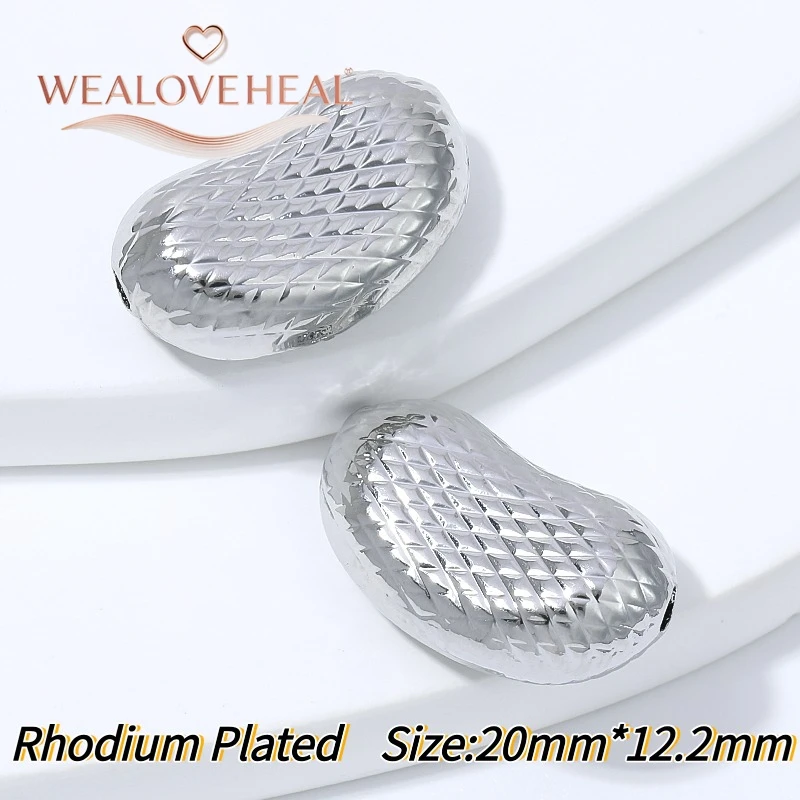 schmuckherstellung zubehör, perlen für schmuckherstellung, 20x12,2mm Hohle Erdnuss-Abstandshalterperlen, 18K vergoldeter Messing-Nierenperlen-Abstandshalter für Armbänder, Halsketten, DIY-Schmuckherstellungszubehör – Detail 26