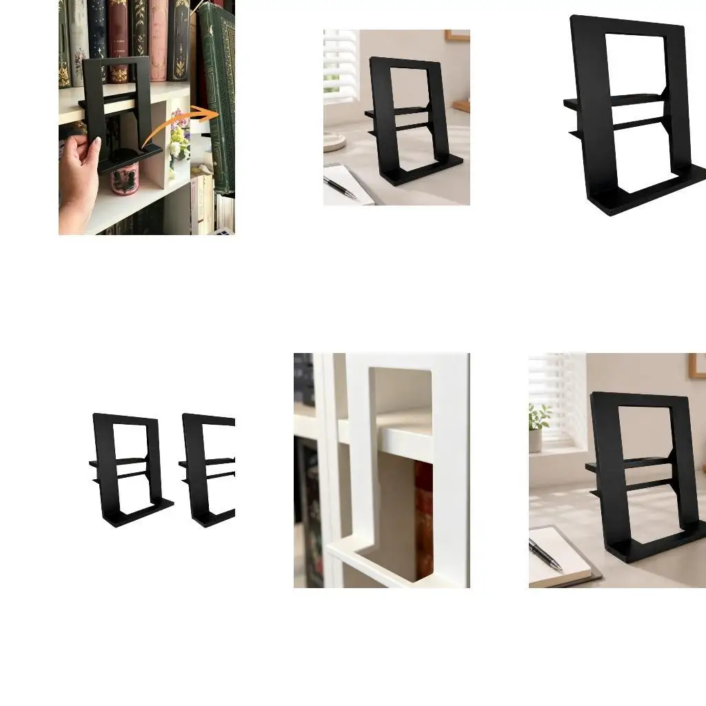 Desktop Book Display Stand, Freestanding Open Frame with Broad Base for Books, Magazines, Art Books and Tablet on Desk D2RC