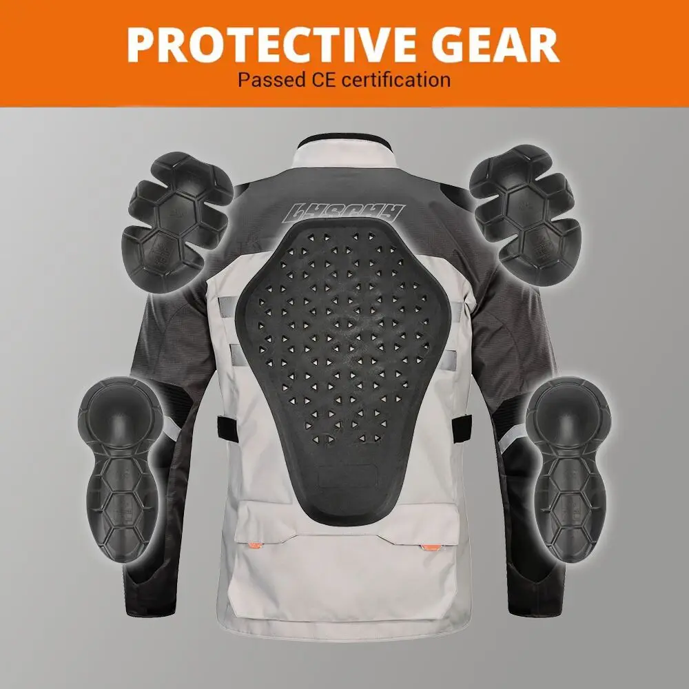 Waterproof Motorcycle Jacket Set Detachable Insulation Jacket Pants Waterproof Riding Suit For Men Women Touring Gear