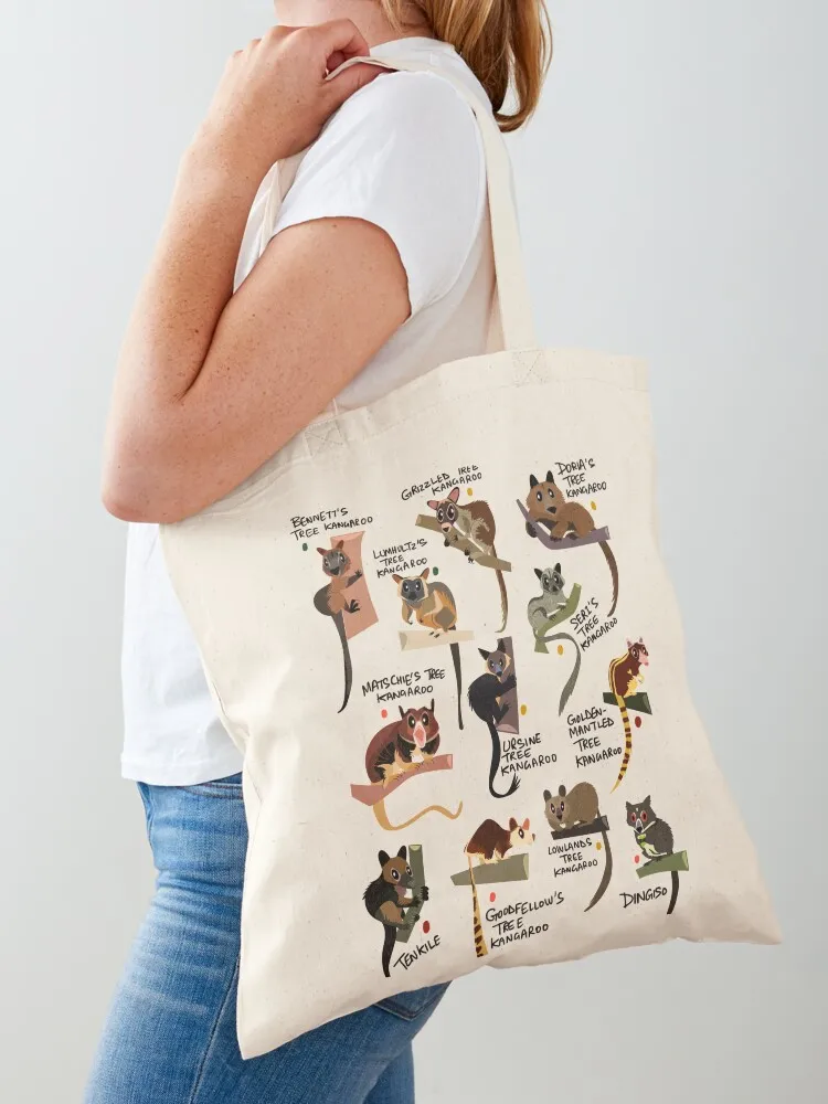 Tree Kangaroos Tote Bag sac pour femme large tote bag sacs de shopping custom fabric bag