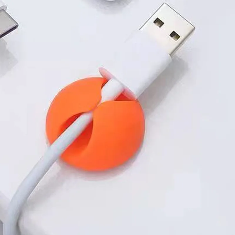 Cable Management Organizer Clip Desktop Cord Wire Holder Fixer For USB Charging Line Earphone Office Desk Tidy Accessory
