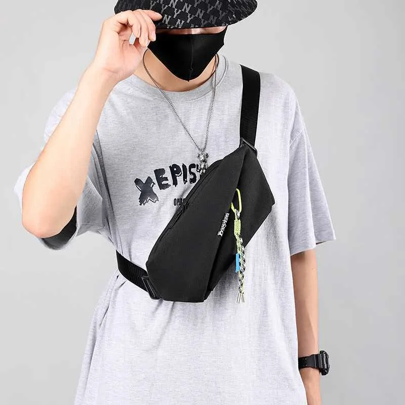 Color blocked cycling bag, outdoor travel waist bag, mobile crossbody bag, waist bag, backpack