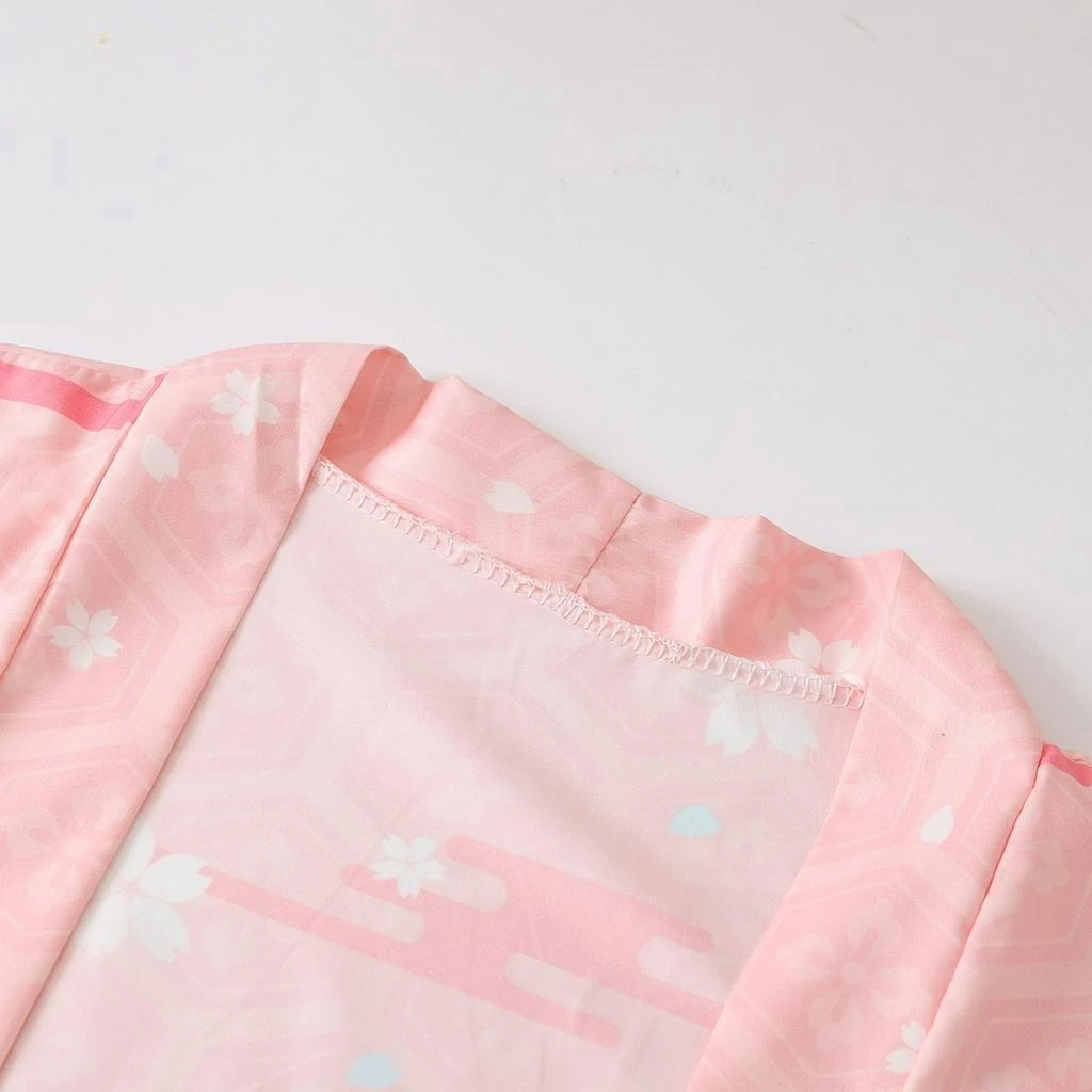 جديد الصيف فضفاض الوردي الأزرق الأيائل طباعة اليابانية الشارع الشهير سترة النساء الرجال Harajuku Haori كيمونو تأثيري بلوزة يوكاتا