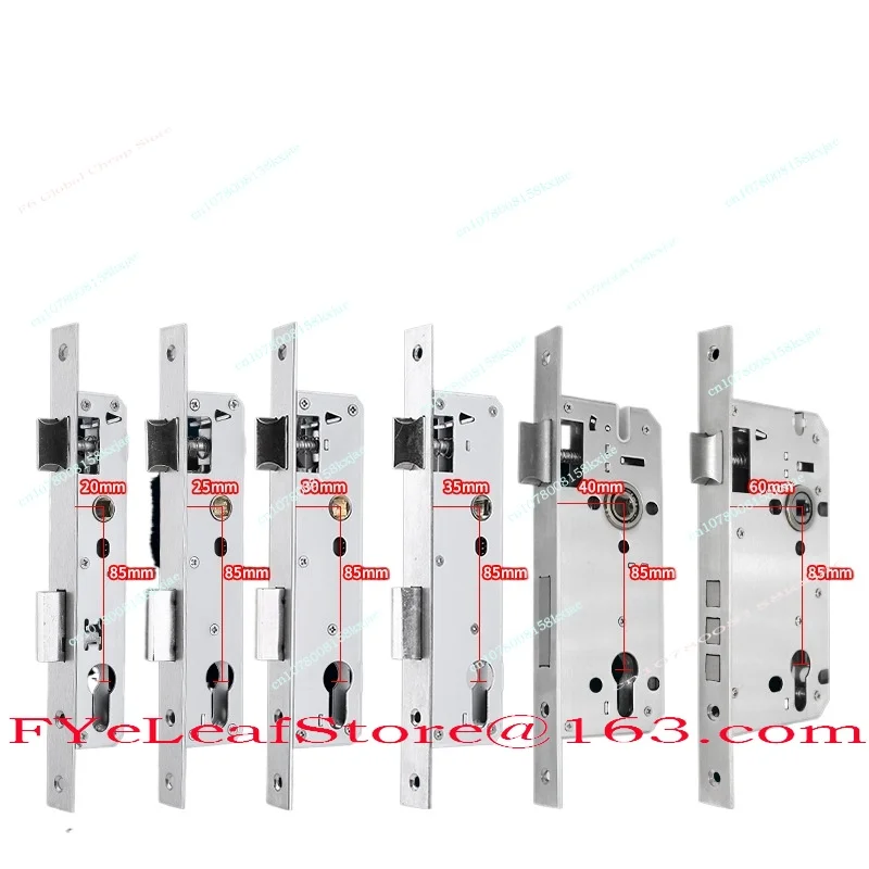 Broken Bridge Aluminum Casement Door Lock Wooden Door Lock Universal Stainless Steel Single Point Lock Body