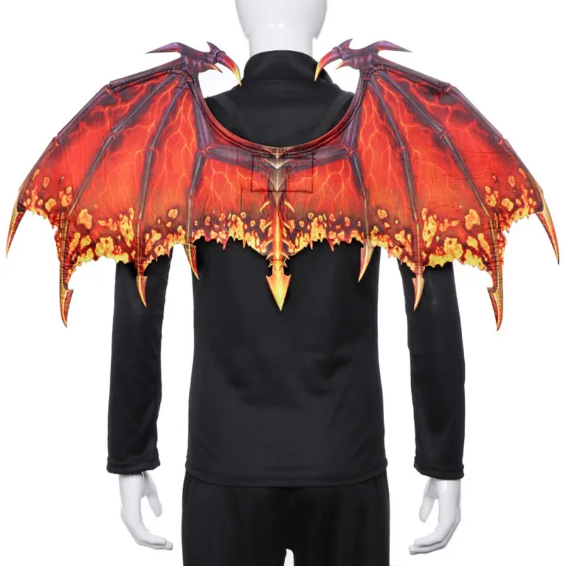 Kids Halloween Cosplay Costumes Carnival Party Dragon Wings Decoration Animal Clothes Boys Girls Cosplay Masquerade Props