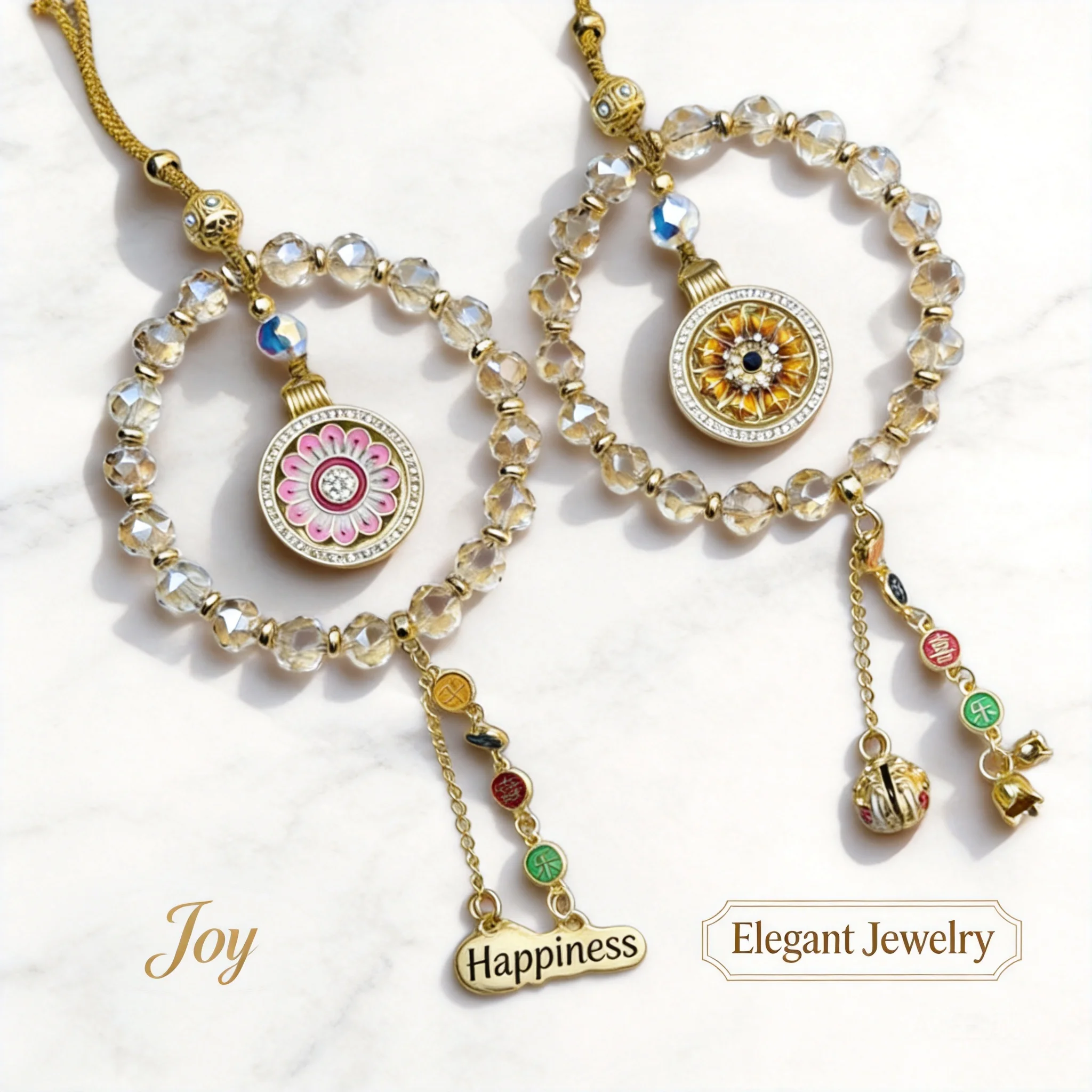 2026 Chinese Style Spinnable Compass Car Hanging Ornament Temple Cultural Creative Crystal Glaze Pendant For Auto Rearview Mirro