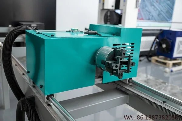 الأنبوب والأنابيب عالية الدقة بسيطة LX61TJ آلة قطع أنبوب ألياف الليزر الدوارة الصغيرة للمعادن