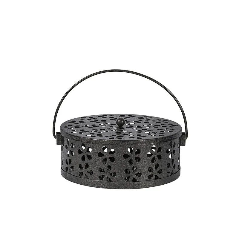 

Mosquito-repellent fireproof mosquito-repellent household with cover wrought iron sandalwood mosquito incense burner