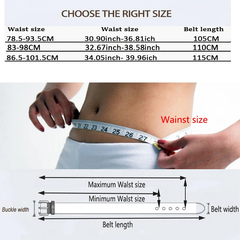 Women Genuine Leather Belt Fashion High Quality Vintage Luxury Brand Waistband Pin Buckle Brown Solid Color Belt Ladies DT025