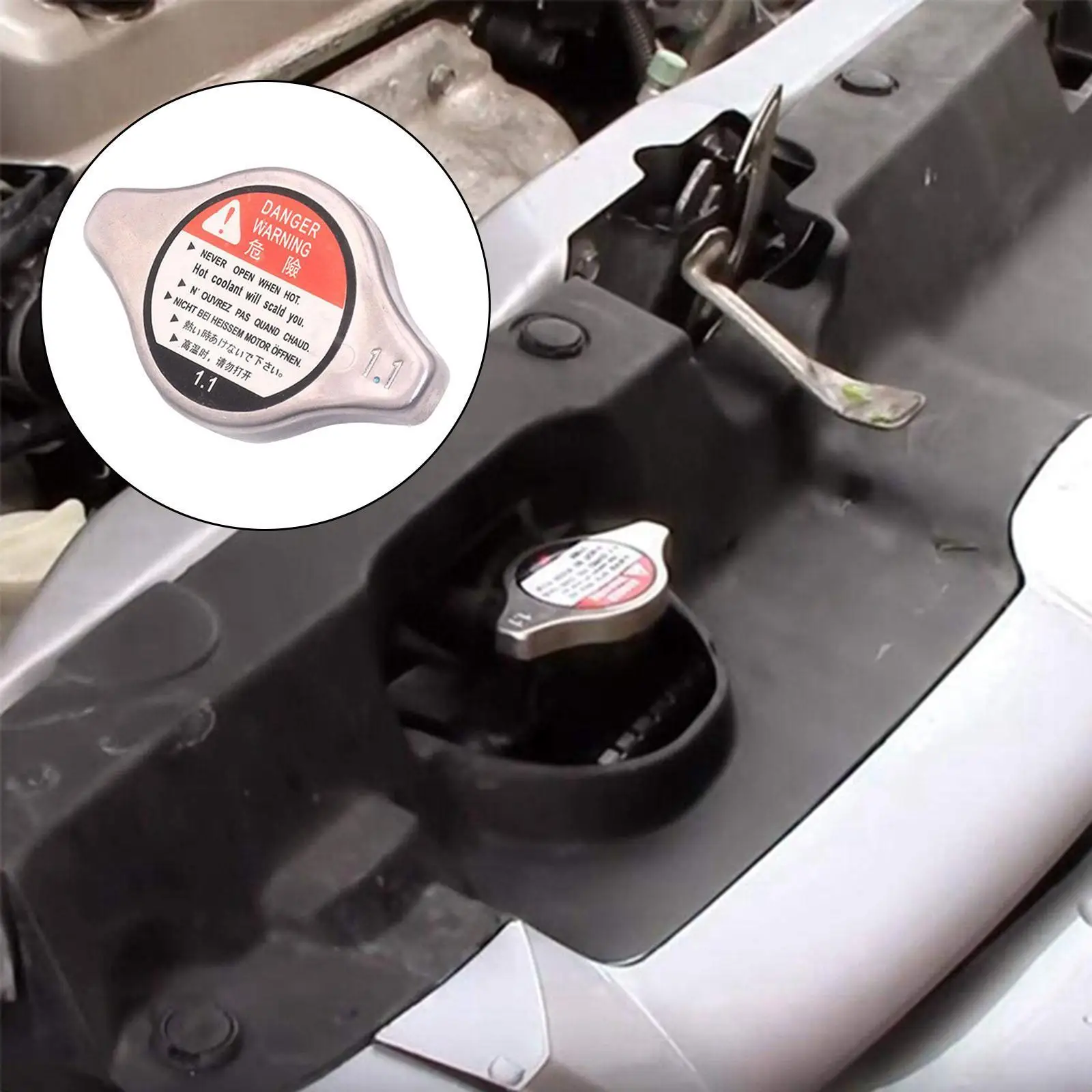 

Metal Radiator Cap Cover Wear Resistant Vehicle Replacement for Honda Prelude S2000 Insight