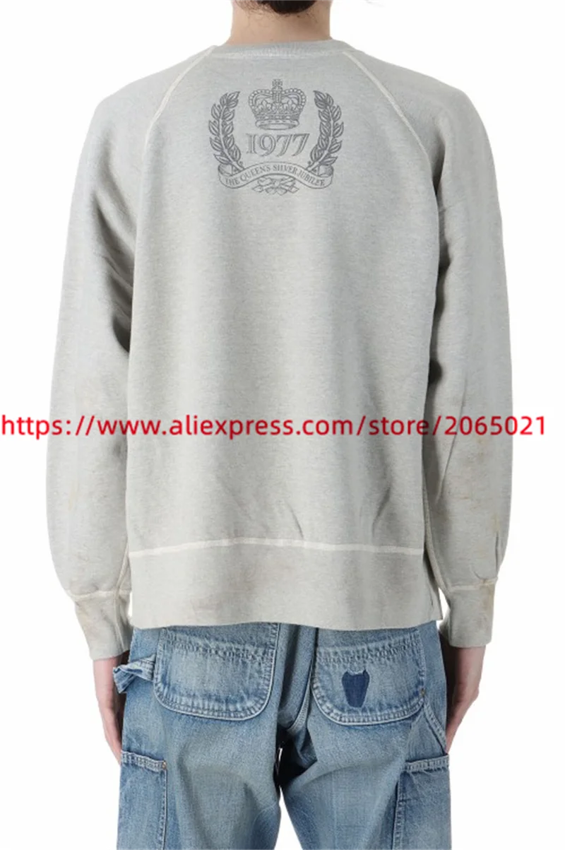 Apricot Saint Sweatshirts Men Women High Quality Washed Crewneck