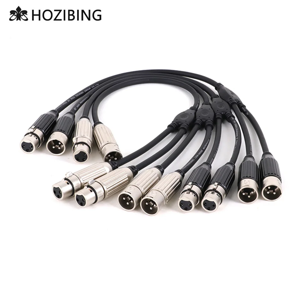 

Xlr Splitter Cable 1/2 Y-shaped 3 Pin Dual Xlr 1 Male To 2 Male XLR Patch Y Cable Balanced Microphone Cord Audio Adaptor Line