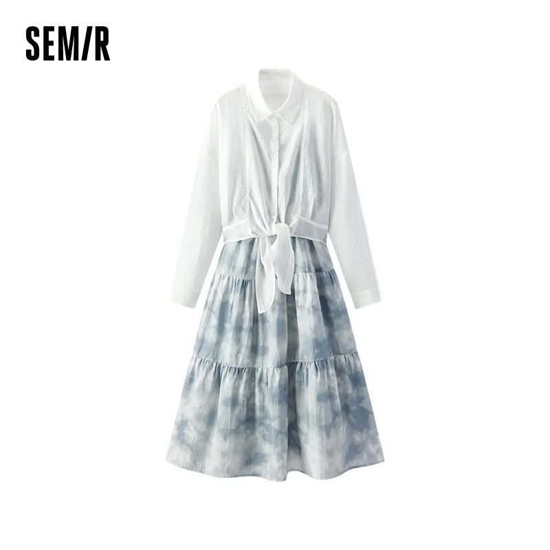 

Semir Women's Dress Women Sling Dress and Shirt 2025 New Summer Two-piece Set