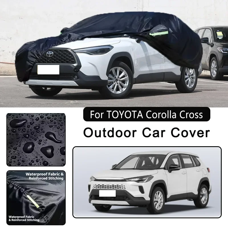 

For TOYOTA Corolla Cross Car Covers Outdoor Waterproof Dustproof Sun Rain Snow Protection Thick Oxford Cloth Car Accessories