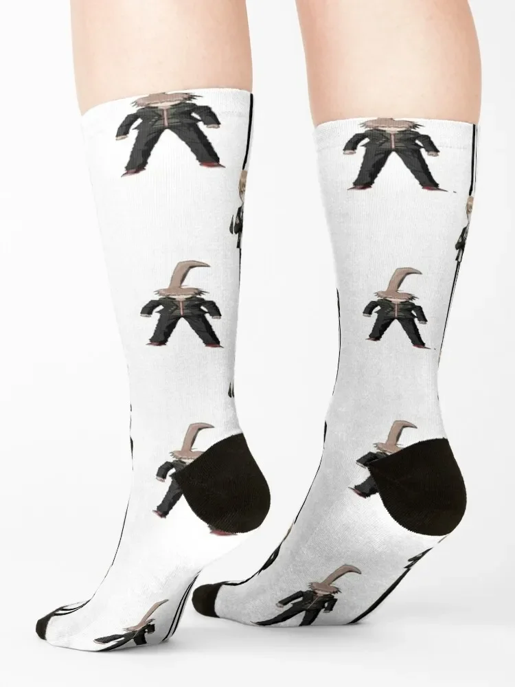 Calcetines deportivos personalizados para hombre y mujer, calcetín divertido con imagen de danganronpa