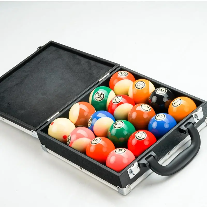 Juego de bolas KONLLEN AXD para billar, 16 Uds., bolas de resina de 57,2mm, incluye caja de bolas, bolas para mesa de billar, accesorios para billar