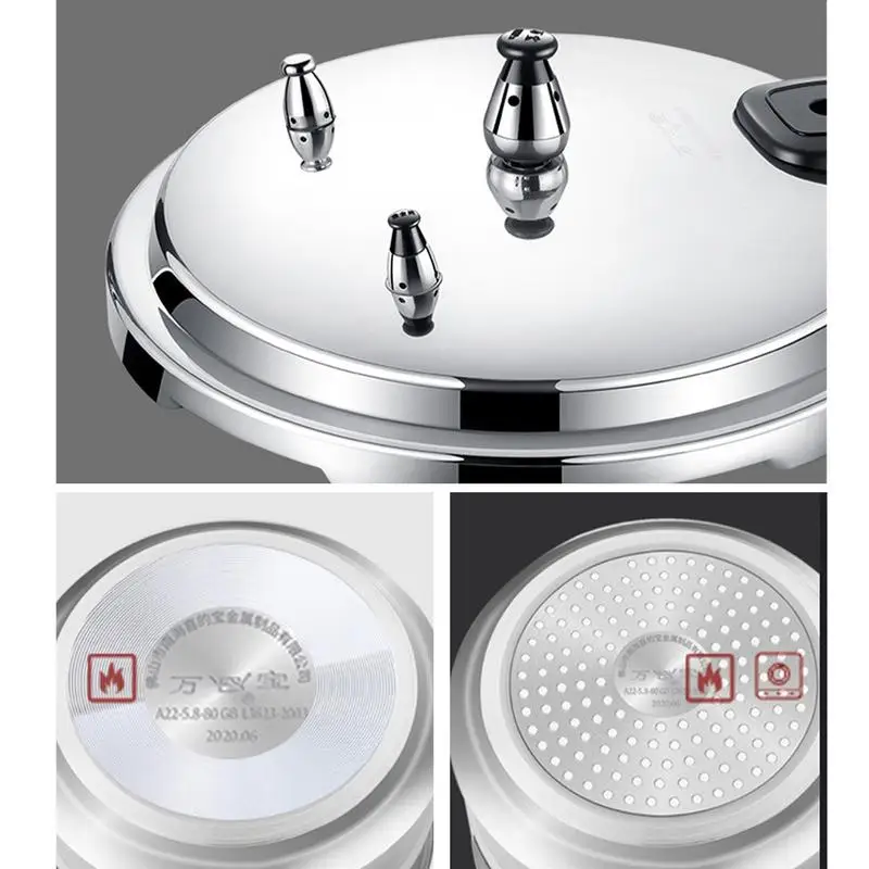 Stove Top Pressure Cooker 4.3L Induction Stoves Home Cooker Aluminum Alloy Pressure Canner Cooker Induction Compatible Cookware image 5