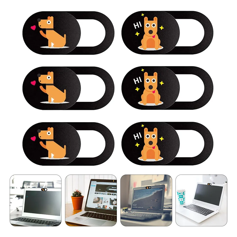 6pcs Webcam Slide Privacy Protection Cover For Laptop Computer Tablet Phone Adhesive Slide Cover Video