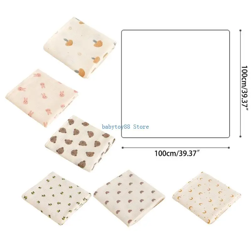 y4ud شاش قماط قماط بطانية سكان شاش شاش ناعم شاشن شاشن كبير