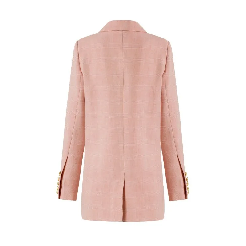 2025年春秋新作カジュアルスーツトレンチコートピンクファッションデザインセンスニッチニッチブレザー女性高級婦人服トラフ公式ストア