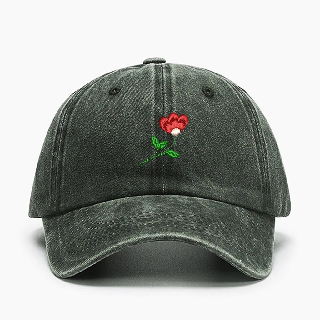 ✨   Шапка для папы из стираного хлопка с цветочным принтом |   Кепка унисекс с 3D-вышивкой для садоводства/покупки ✨