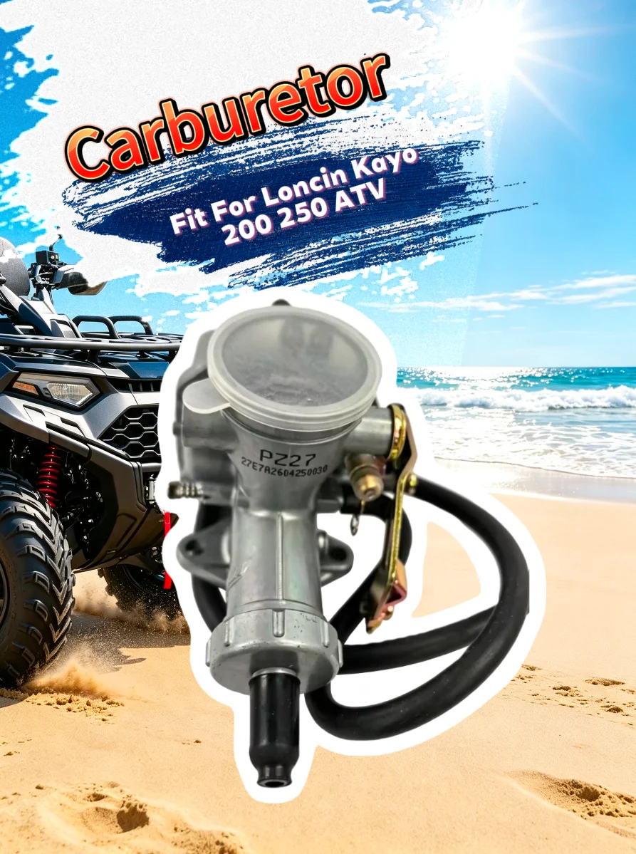 Carburetor Fit for Loncin Kayo 200 250 ATV Dirt Bike 30mm Accelerating Pump Carb Parts
