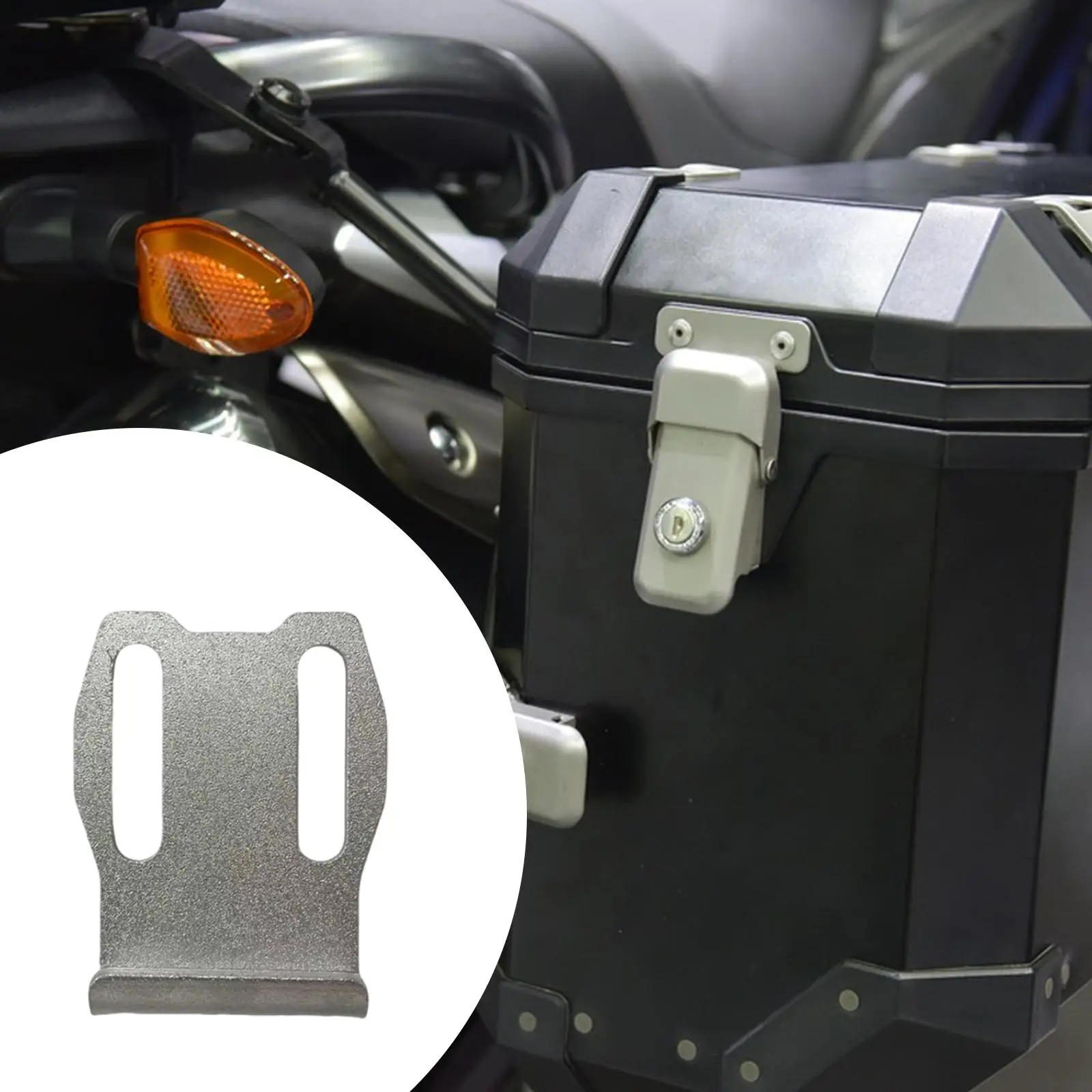 

Motorcycle Trunk Tail Plate Buckle Spare Part Easy to Install Replacement