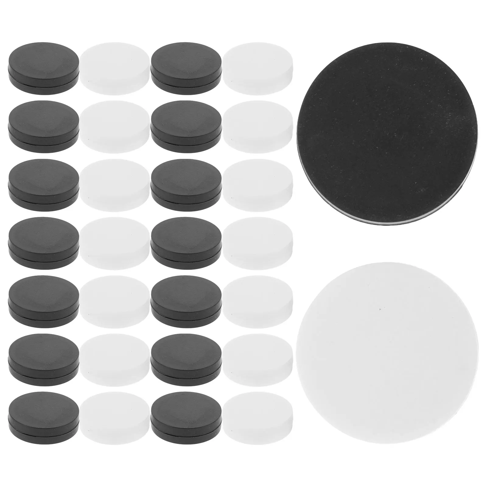 

30pcs Plastic Checkers Pieces Pieces Board Game Pieces Round Pieces Game Accessory A