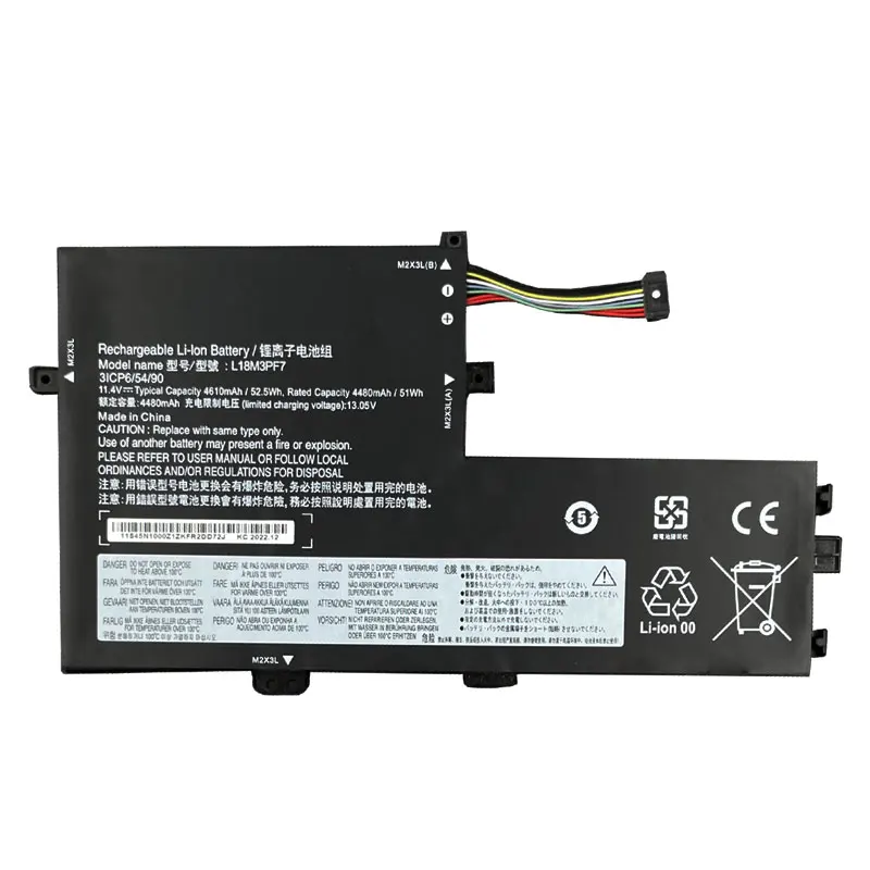 Dxt Nieuwe Notebook Batterij L18m3pf7 Voor Lenovo Ideapad C340-15IIL S340-14API S340-15API Serie 11.4V 51wh