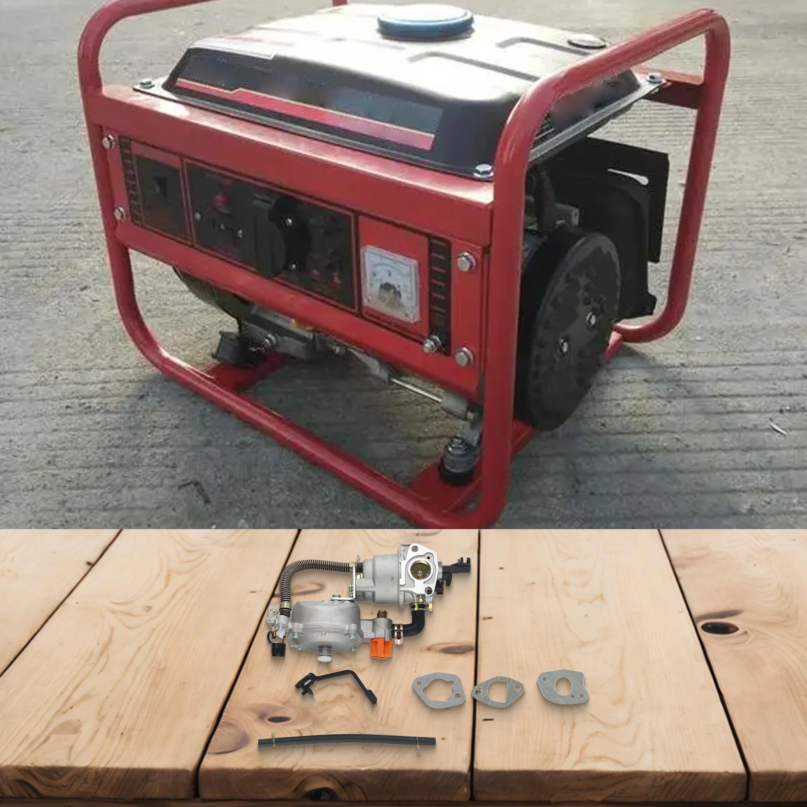 Liquefied Gas Generator 3KW Generator Carburetor High Pressure Regulating Valve Metal Carburetor Natural Gas Generator Kit