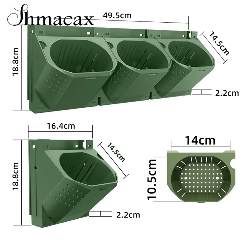 Forest Box Single Hole Outdoor Plant Wall Flower Pot Container Vertical Three-dimensional Green Planting Box